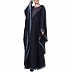 Kaftan abaya with Chikan embroidery work- Navy Blue Kaftan abaya with Chikan embroidery work- Navy Blue
